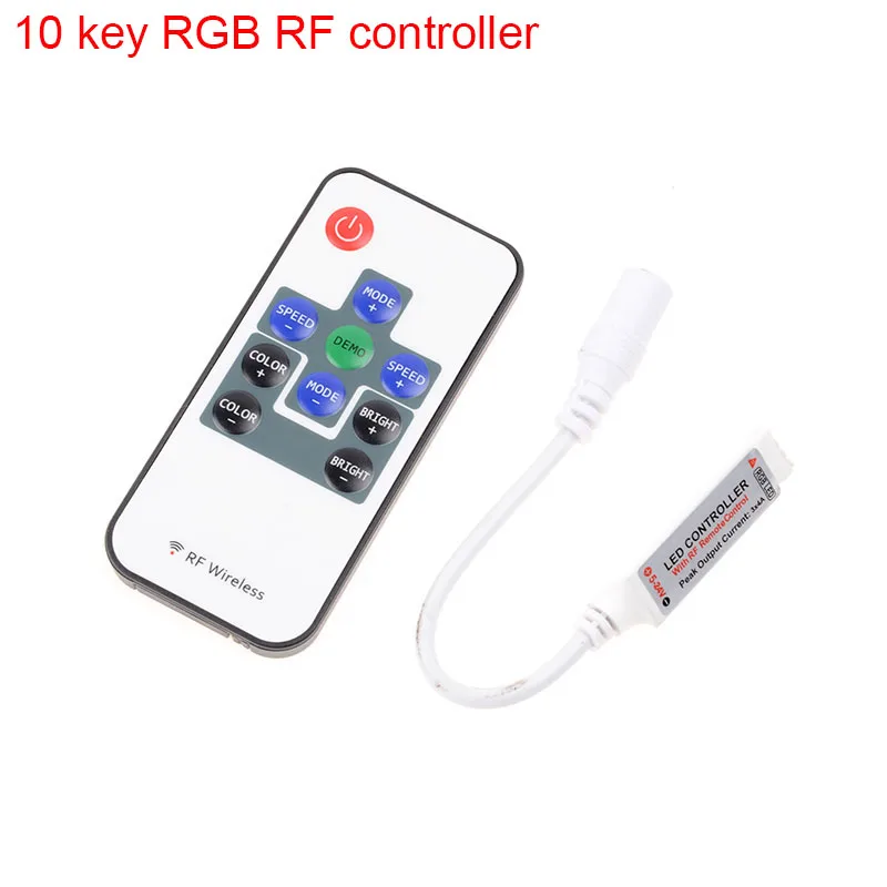 1 упаковка 44key 24key 10key ИК RF SMD 3528 5050 RGB светодиодный регулятор линейного светильника