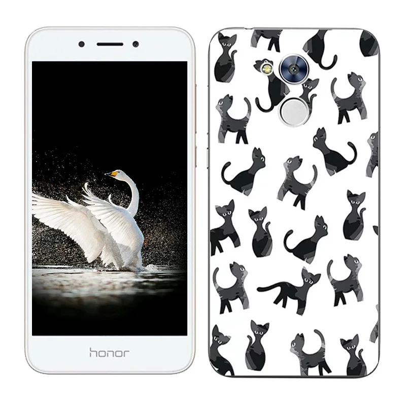 Модный мягкий чехол из ТПУ для Huawei Honor 6A силиконовый с изображением туманности