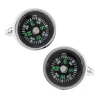 Высококачественные запонки в французском стиле с компасом Explorer для мужской рубашки брендовые запонки для костюма Лидер продаж запонки ювелирные изделия