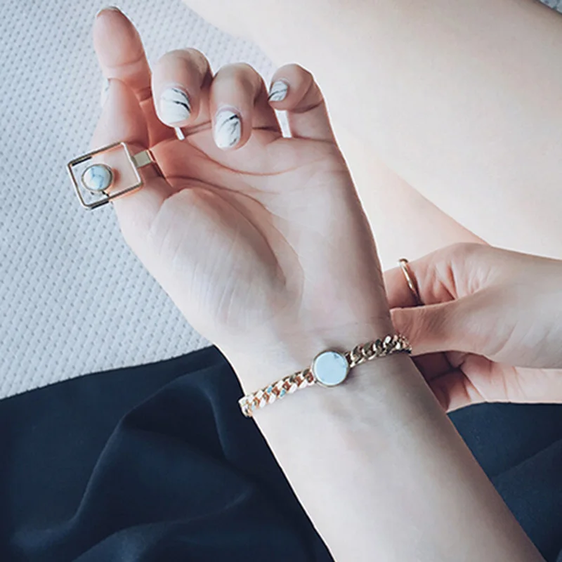 Модные индивидуальные простые треугольные кольца женские в стиле панк из