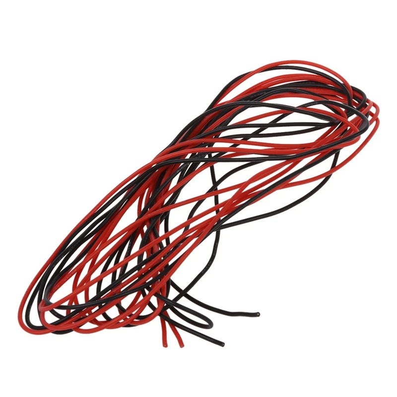 2x3 м 20 Калибр и 22 AWG силиконовый резиновый провод кабель красный черный гибкий |