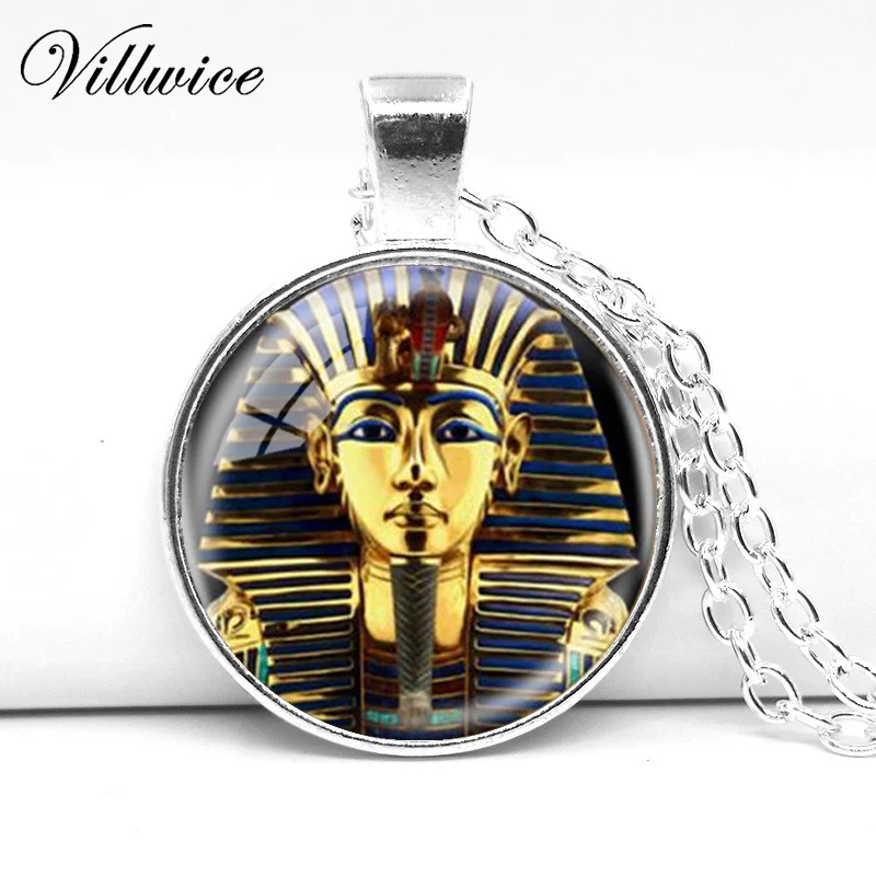 Ожерелье с подвеской логотипом King 0 Tutankhamun золотой король искусство ручной работы
