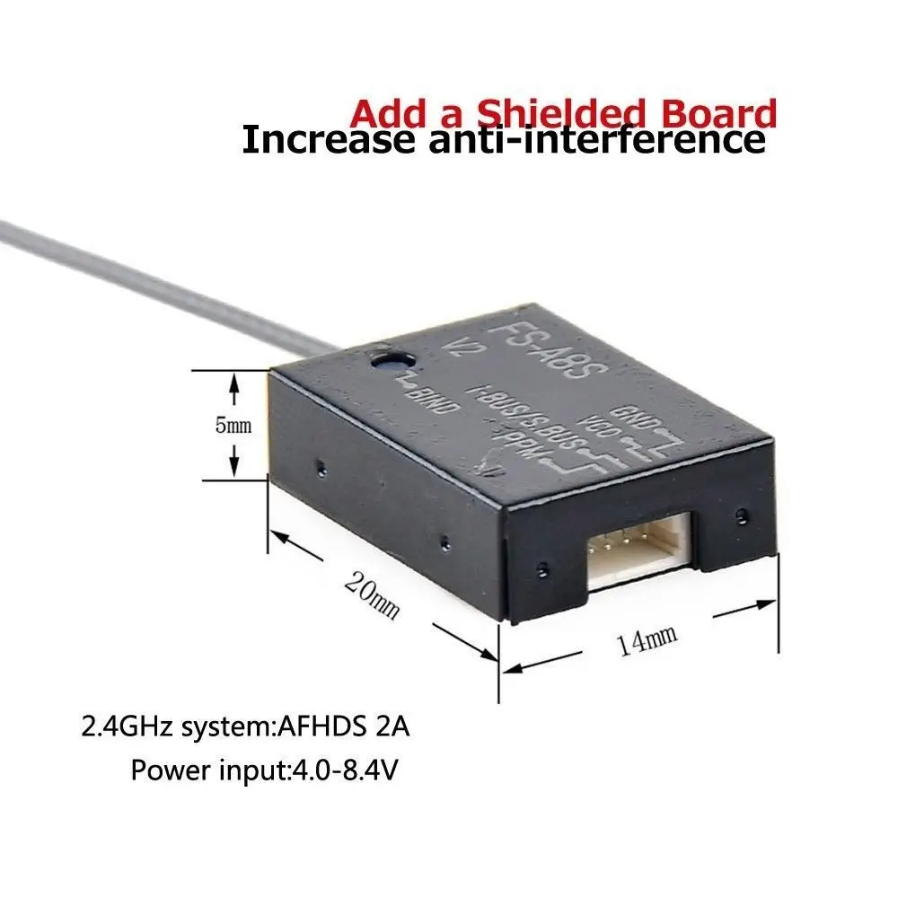 FLYSKY FS A8S V2 2 4G 8CH PPM IBUS SBUS AFHDS 2A мини ресивер I6 I6X I6S RC самолет небольшой гоночный Дрон с