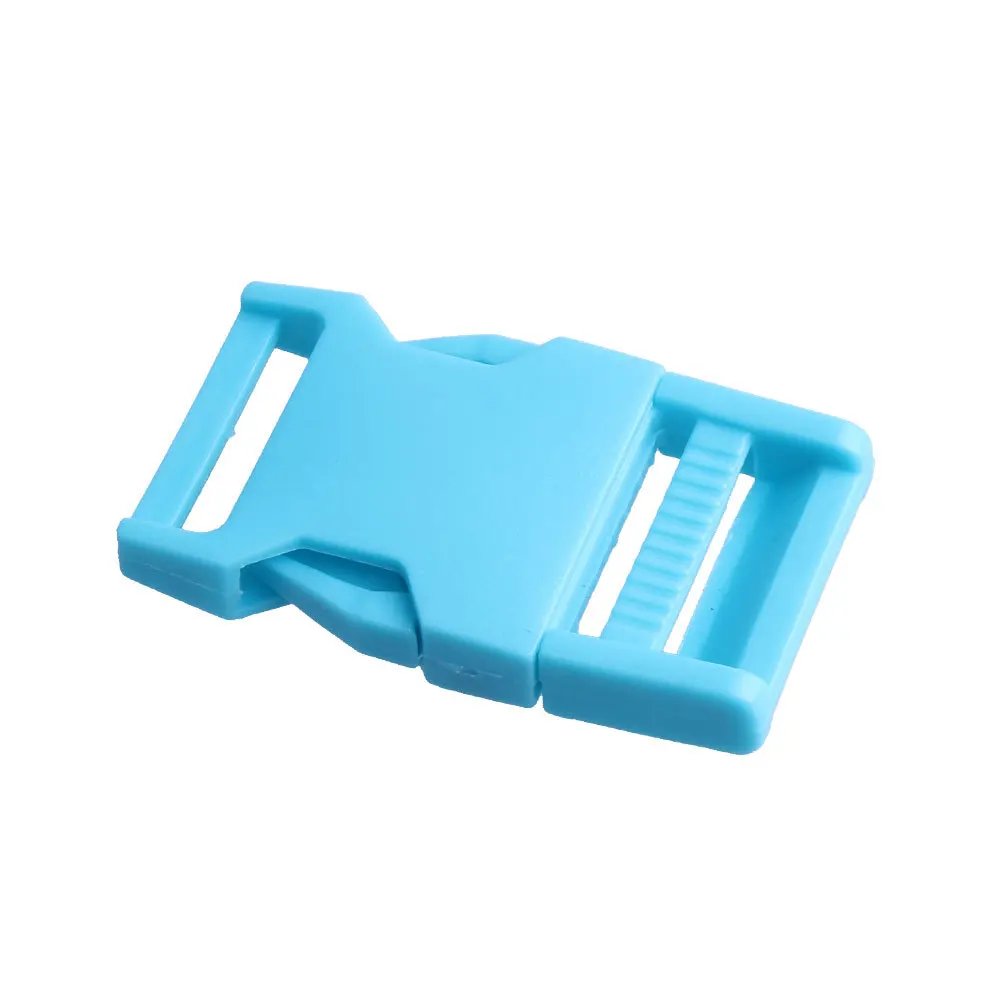 sky blue 10 шт. Meetee 25 мм двойная Регулируемая Боковая Пряжка для Паракорда браслет рюкзак сумки обувь воротник DIY аксессуары - Цвет: sky blue