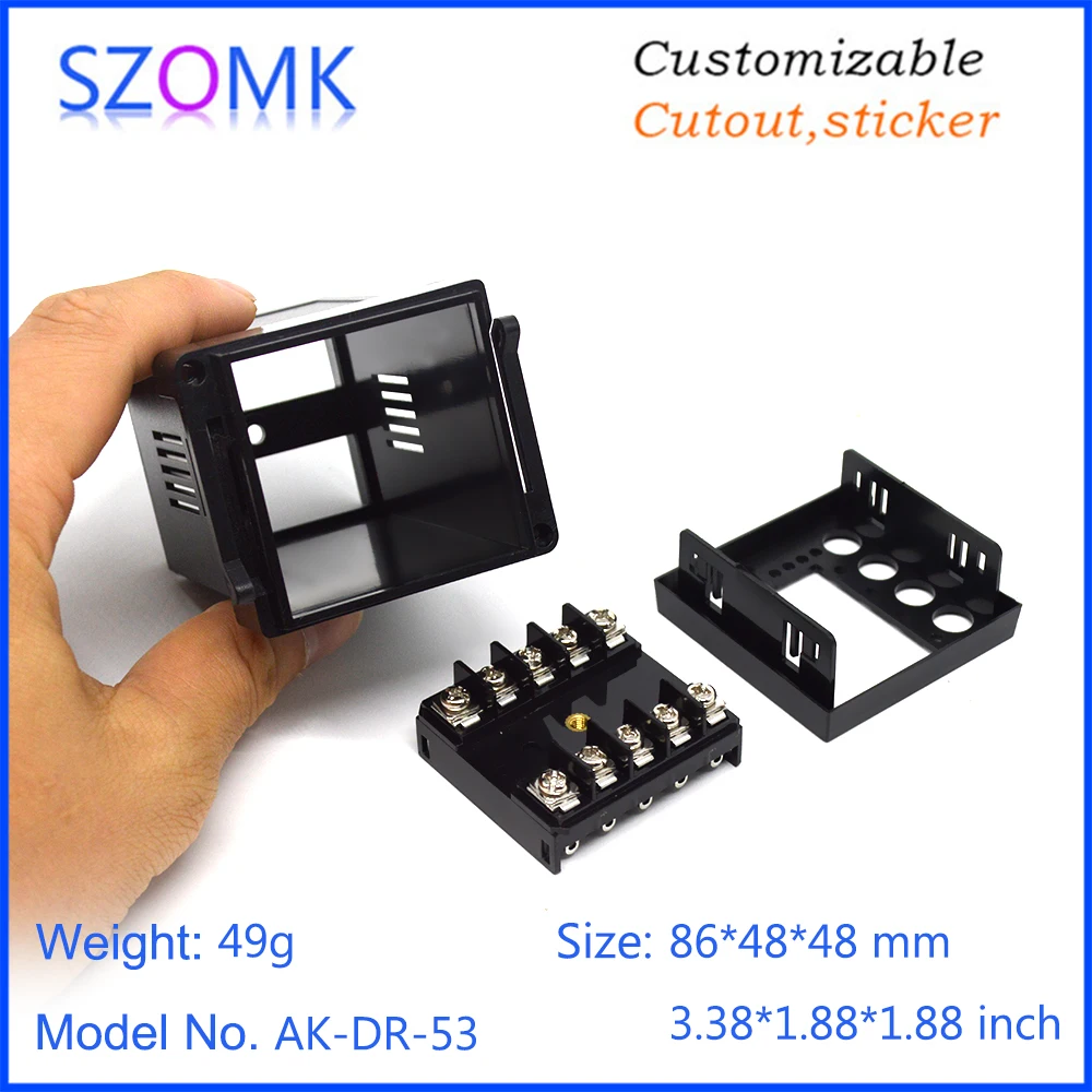 Фото 1 piece 86*48*48mm szomk hot sales small plastic temperature control time relay instrument enclosure for electronic LED display 1 piece 86*48*48mm szomk hot sales small plastic temperature control time relay instrument enclosure for electronic LED display