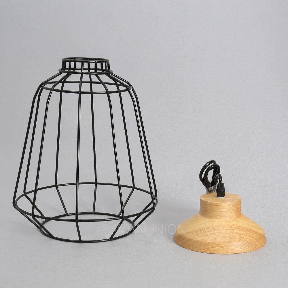 Винтажная железная проволочная лампочка клетка абажуры Подвесная лампа