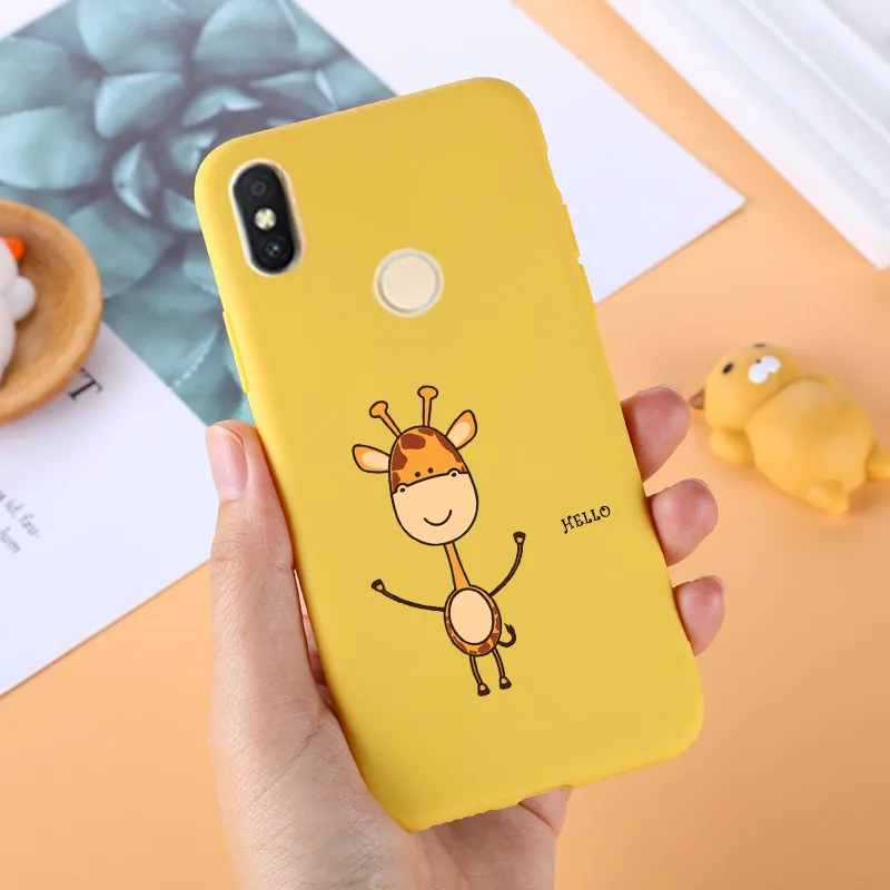 For Xiaomi Redmi S2 Case Cute Soft Silicone TPU Back Cover Xiomi Y2 Phone Cases RedmiS2 Covers Yellow |