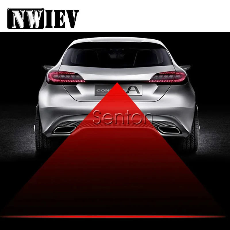 NWIEV предупреждающий автомобильный лазерный задний противотуманный фонарь для