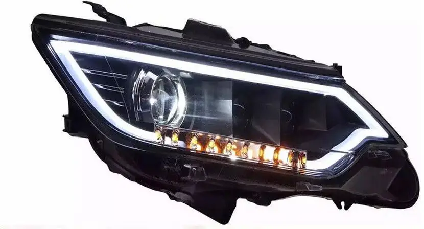 Автомобильный Стайлинг для Camry 2014 2015 2016 V55 задние фары DRL Биксеноновые линзы