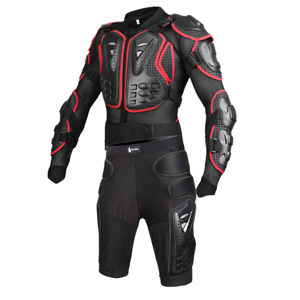 Комплект мужской мотоциклетной одежды WOSAWE защитная одежда для мотокросса с