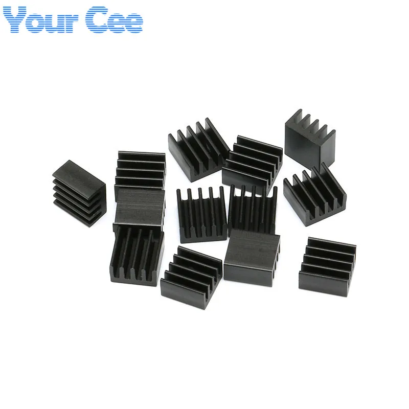 100 шт. алюминиевый радиатор для Raspberry Pi чип светодиодный ИС транзистор питания PBC 8