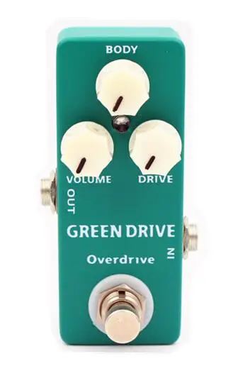 Аксессуары для гитары педаль mosky мини гитарного эффекта Overdrive с зеленым приводом