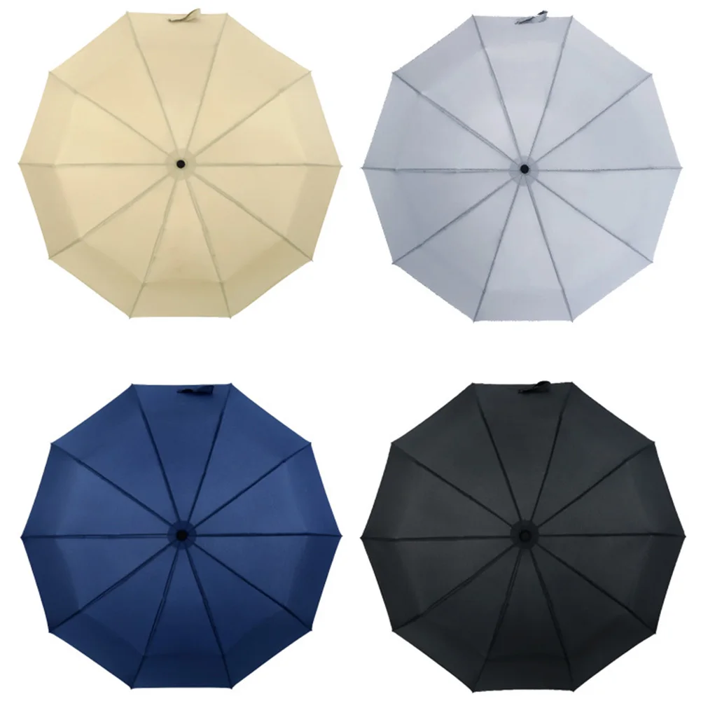 

Hot Folding Umbrella Rain Anti-UV Wooden Handle Vintage Portable Windproof Automatic Parasol DO2