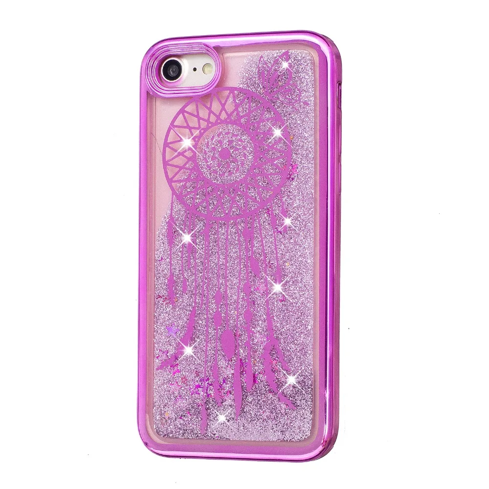 Роскошные Плывун Bling красочный чехол для iPhone 7 Чехол модные гладкие девушка СПП