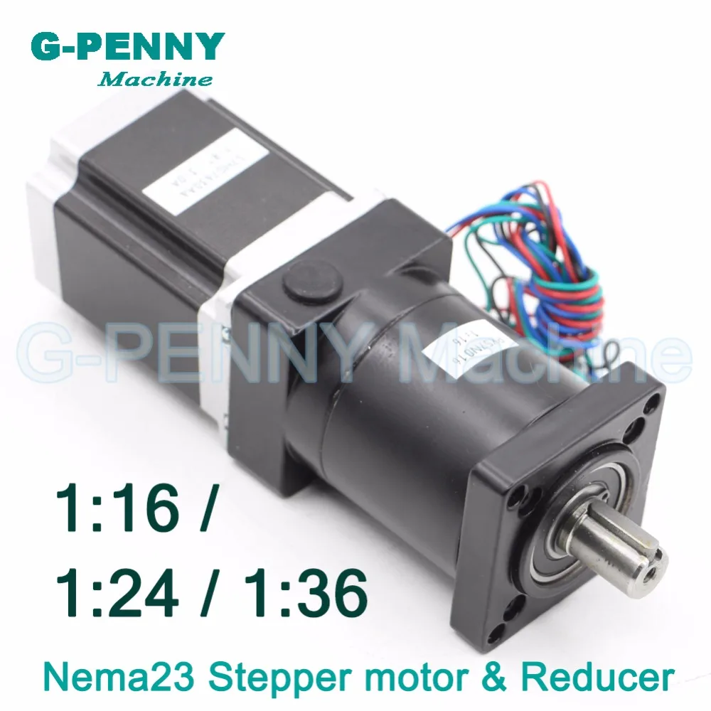 ЧПУ редуктор NEMA23 шаговый двигатель 57x76 мм с коэффициент планетарной редукции 36:1 /