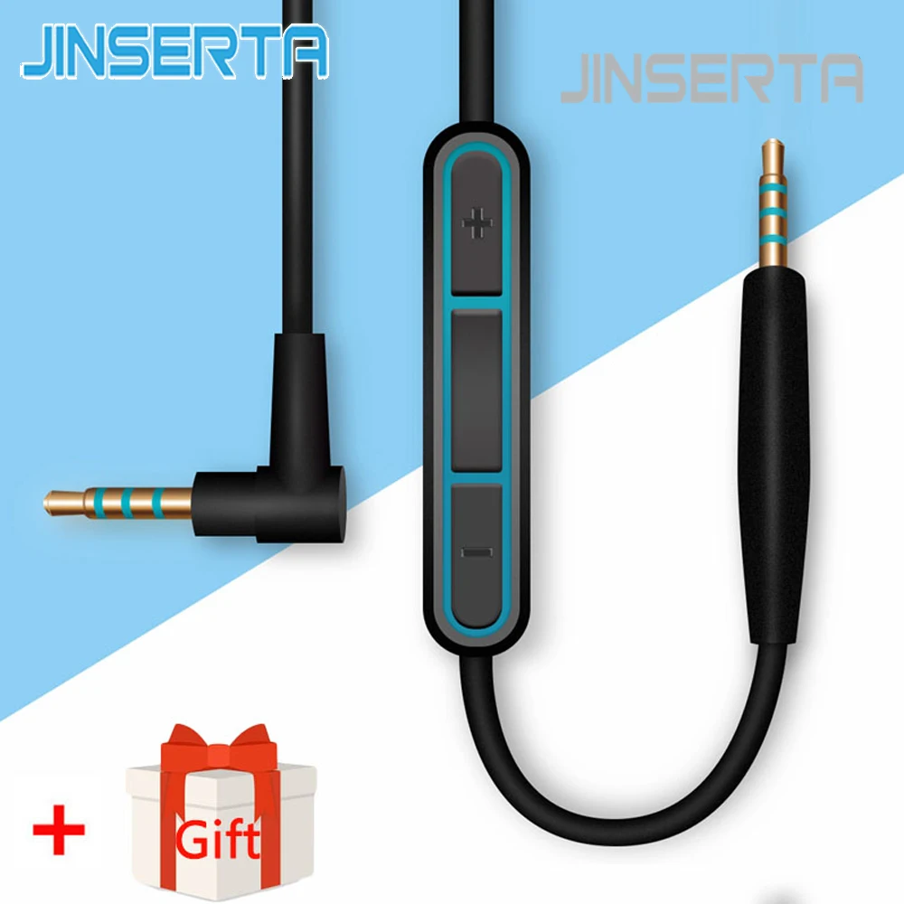 Сменный аудиокабель JINSERTA со штекером от 2 5 мм до 3 для Bose тихие удобные наушники QC25