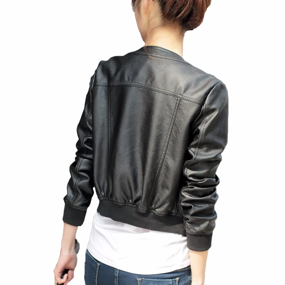 Коллекция Весна осень кожаные куртки женские. Кожаная верхняя одежда для женщин.