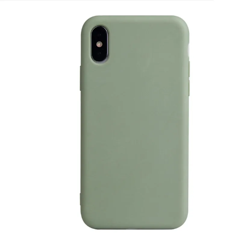 Конфетный 360 Полный чехол s для iPhone 6 6S 5 5S SE X Мягкий силиконовый XS MAX XR задняя крышка