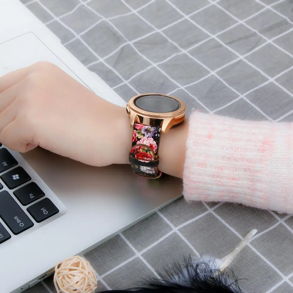 Новейшая мода, ремешок из натуральной кожи для часов samsung Galaxy Watch 42 мм/Galaxy Watch Active 40 мм, сменный ремешок на запястье