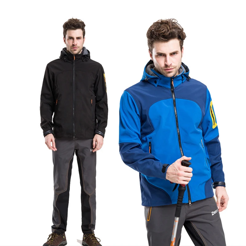

New Autumn Winter Mens Outdoor Softshell Jackets Camping Trekking Climbing Coat For Waterproof Windproof Hiking fishing Clothing