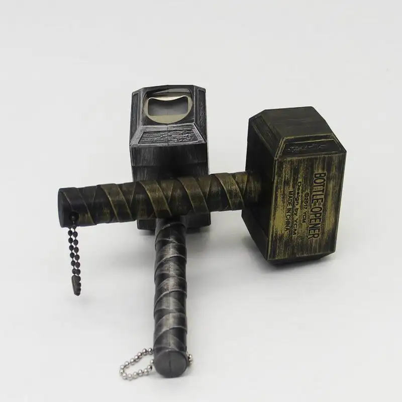 New fashion Beer Bottle Openers Wine Corkscrew Beverage Wrench Creative Thor Hammer Shaped For Dinner Party Bar tools | Дом и сад