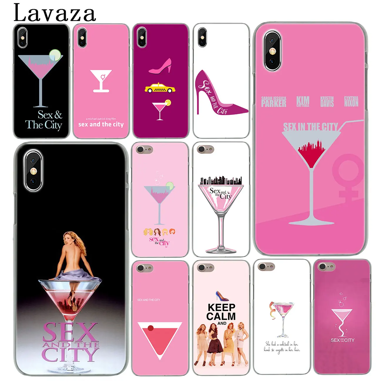 Lavaza sex in the city kiss жесткий чехол для телефона iPhone XR X 11 Pro XS Max 8 7 6 6S 5 5S SE 4S 4 10|Бамперы| |