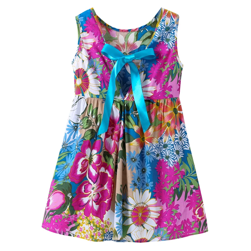 Yeedison Flower Baby Girls Dress Summer Casual Toddler Kids Vest Dresses For 2018 Beach Party Child Princess Costume | Детская одежда и