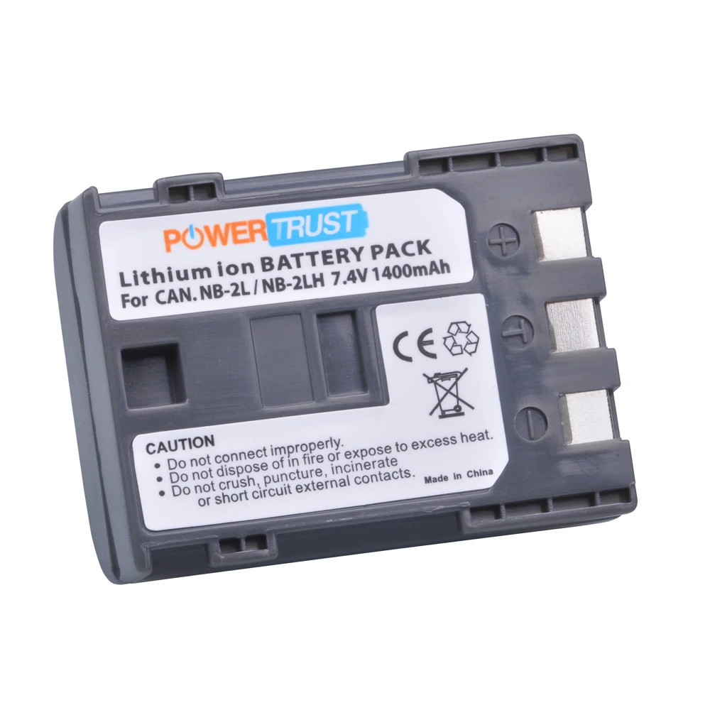 Аккумулятор PowerTrust для цифровой камеры Canon 350D 400D G7 G9 S30 S40 7 4 В 1400 мАч | Электроника