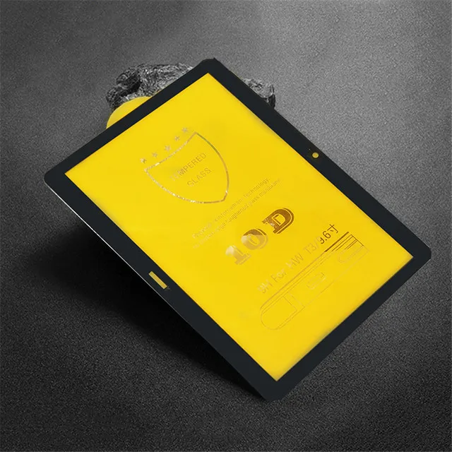 For Huawei T3 10 9.6 10D полное покрытие черный для huawei MediaPad T3 10 9,6 ''Закаленное стекло протектор для huawei T3 9,6 AGS-L09/W09 экранная пленка - Цвет: For Huawei T3 10 9.6