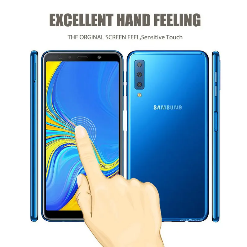 Для samsung Galaxy A9 (2018)/A9s пленка полное покрытие закаленное стекло протектор экрана 2.5D