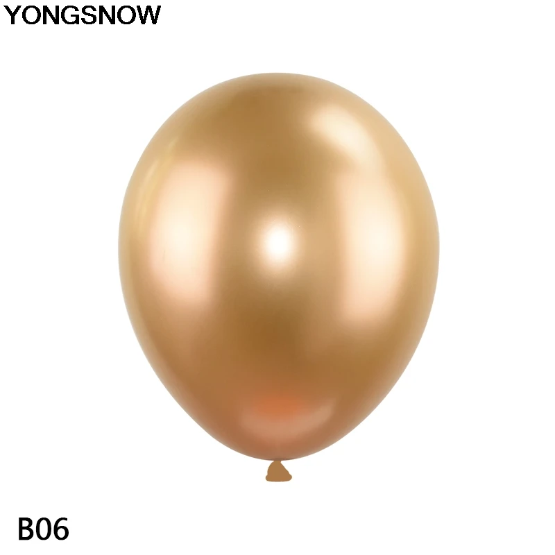 b06 gold YONGSNOW 10/20 штук 12-дюймовые толстые жемчужный металлик шар латексный гелиевый надувные воздушные шары на день рождения вечерние свадебные дома деко игрушка - Цвет: b06 gold