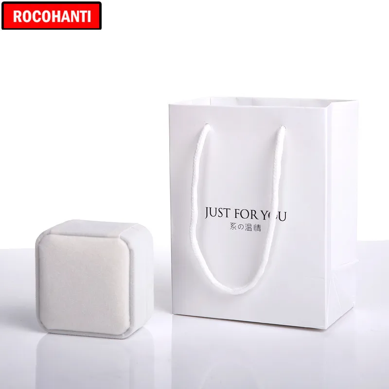 50sets Luxury Custom Logo Printed Velvet Jewelry Gift Boxes Paper Packaging Bag for Bracelet Earrings Ring Necklace | Дом и сад