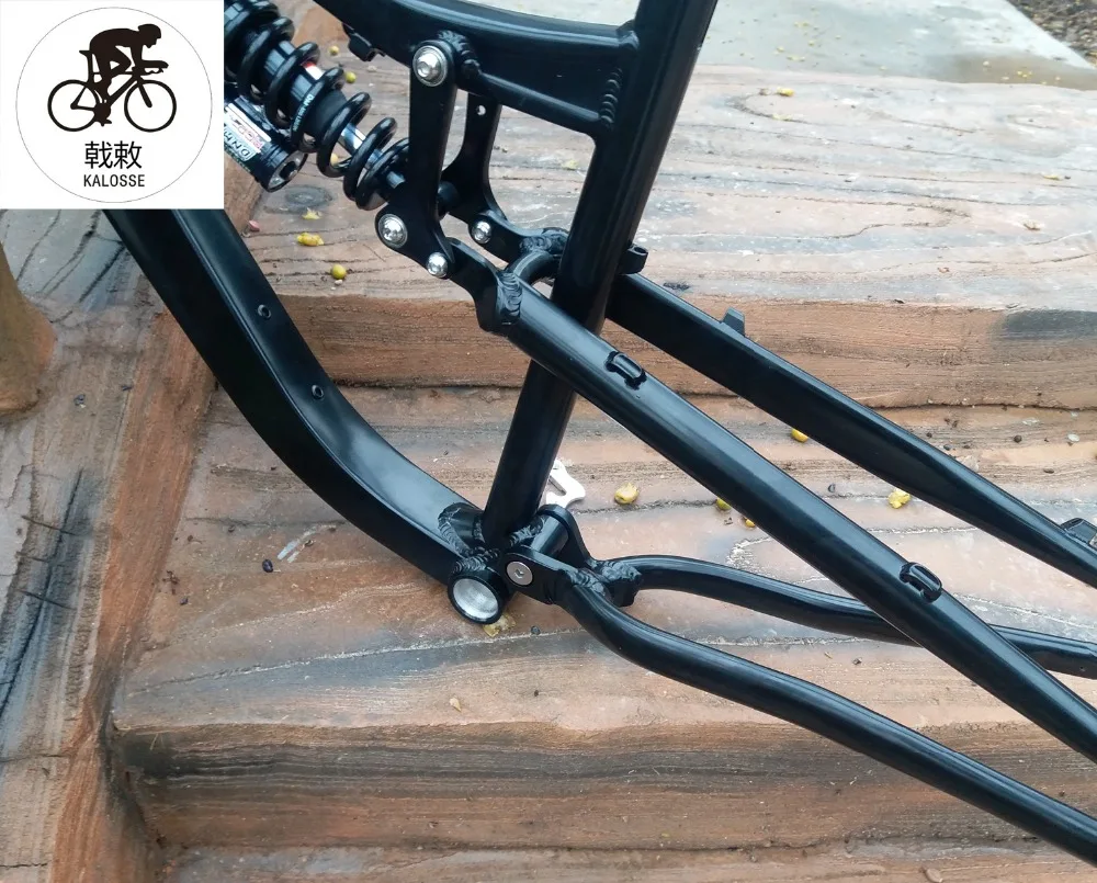 Kalosse DNM Подвеска MTB рама, 135 мм задние втулки, горный велосипед рама 26X17 дюймов