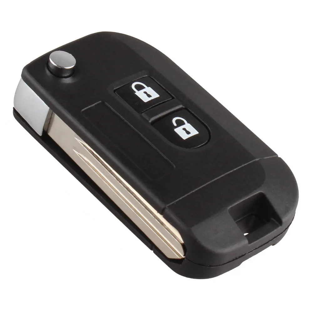 Складной чехол для автомобильного ключа с 2 кнопками Qashqai Nissan Micra Navara Almera