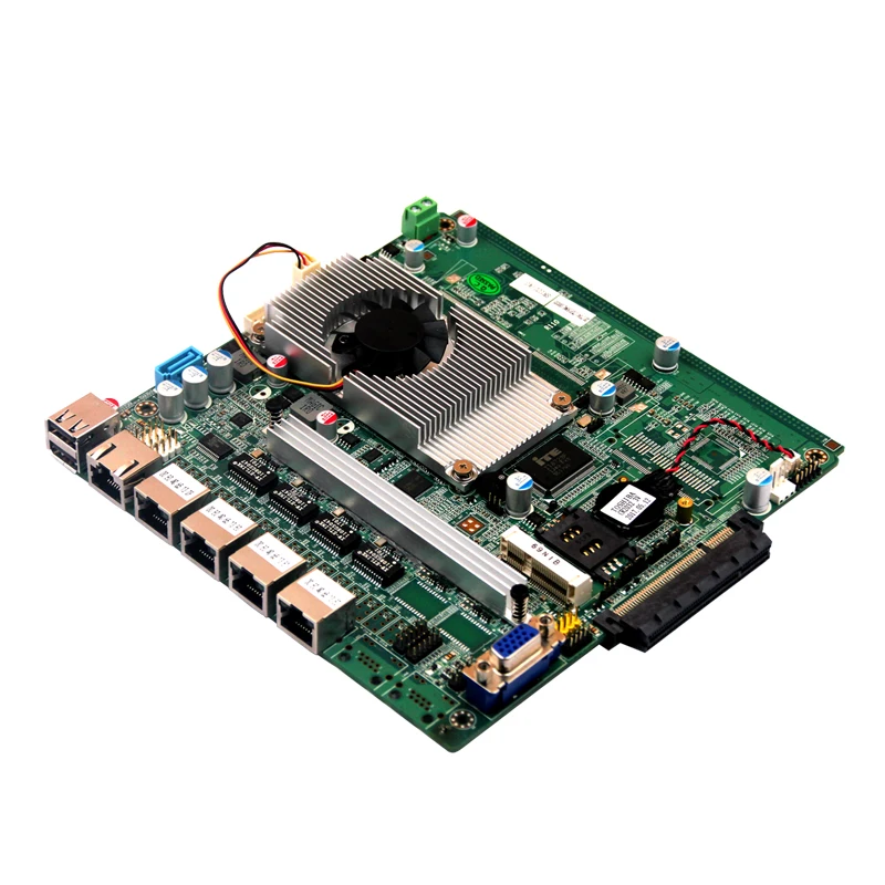 Материнская плата брандмауэра с процессором J1800/J1900 4 Гб ОЗУ 1 * COM LAN USB2.0