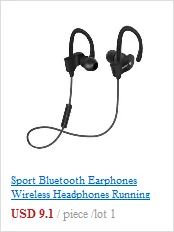 MP3 плеер FM Bluetooth наушники беспроводные стерео музыкальные спортивные наушники гарнитура шумоподавление с микрофоном