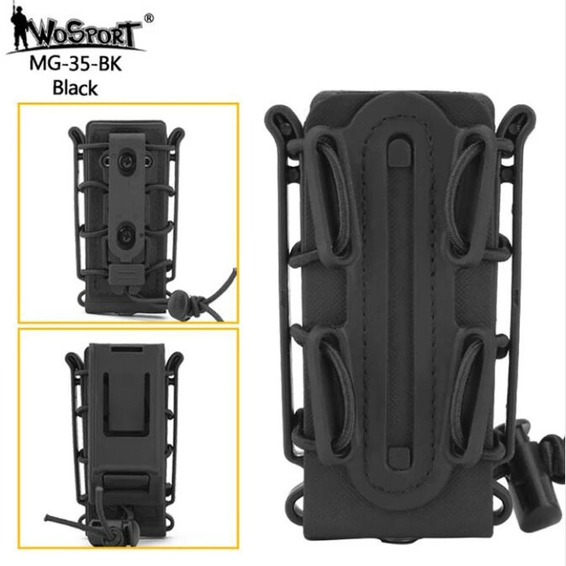 

Wosport тактическая мягкая оболочка Магнитная Φ 5,56/7,62/9 мм переноска для Molle система горячего ремня 57 см портативная Зеленая Мужская Универсаль...
