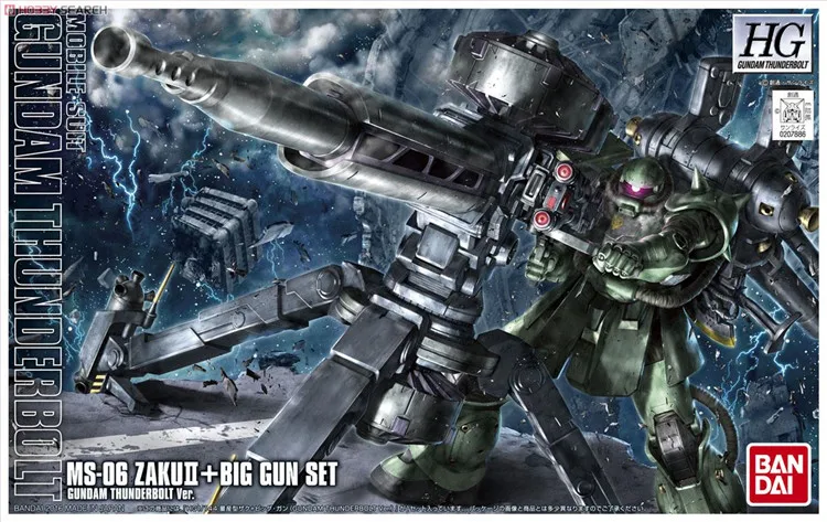Bandai HG HGGT 1/144 Zaku II + большой пистолет Gundam Thunderbolt Ver сборные модели наборы аниме