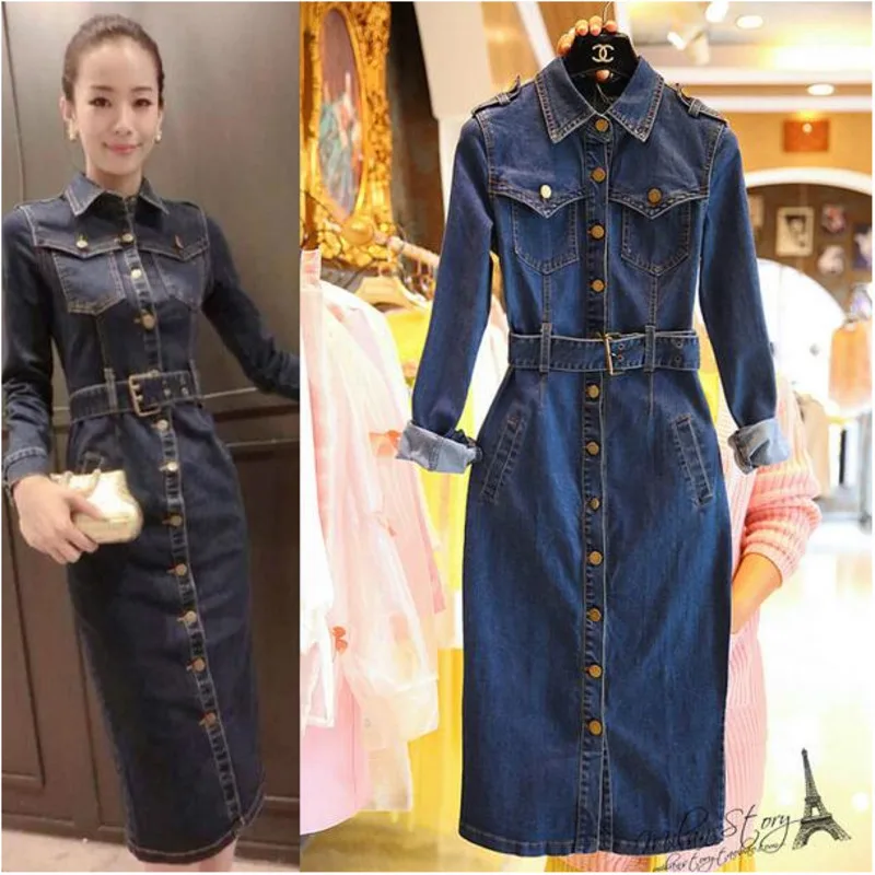 Джинсы Макси платье карандаш 2018 женское джинсовое длинное Vestidos Ковбойское 5XL с