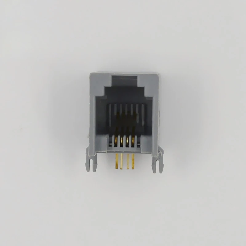 10 шт. разъем RJ11 с золотым покрытием 90 градусов зеленый пластиковый Pcb-6p4c серый |