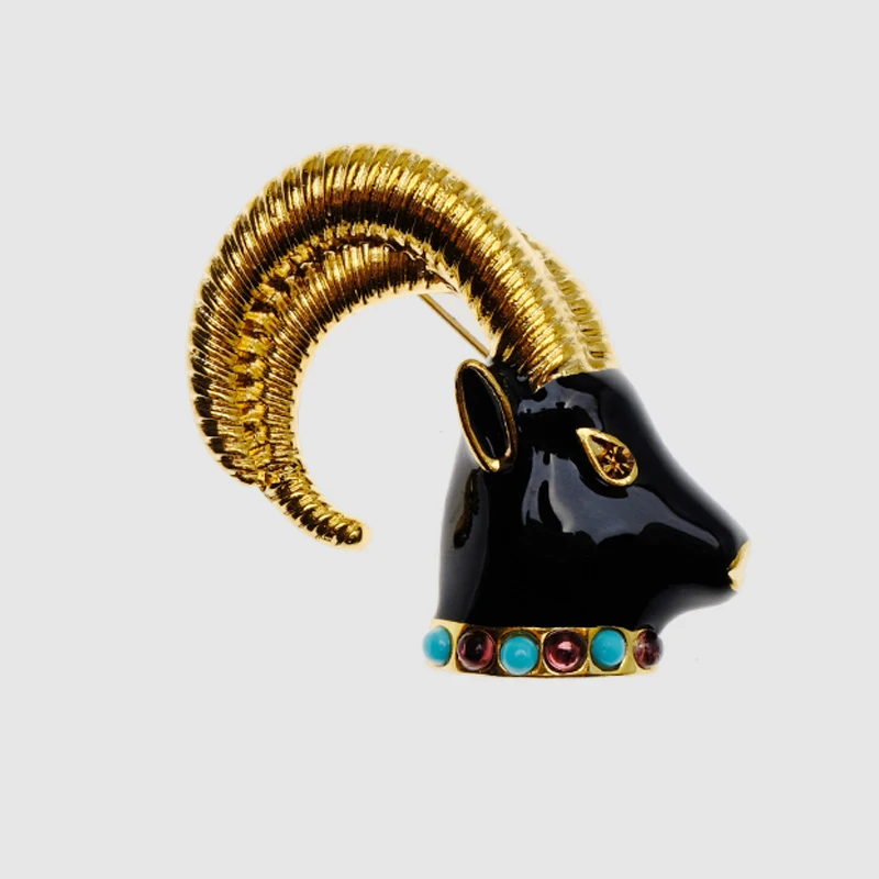 Модные ювелирные броши в виде козы|jewelry brooch|brooch designerdesigner brooch |