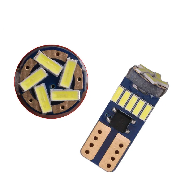 1 шт. T10 W5W led canbus 194 168 5730 t10 Canbus без ошибок 12 В автомобильные лампы индикатор