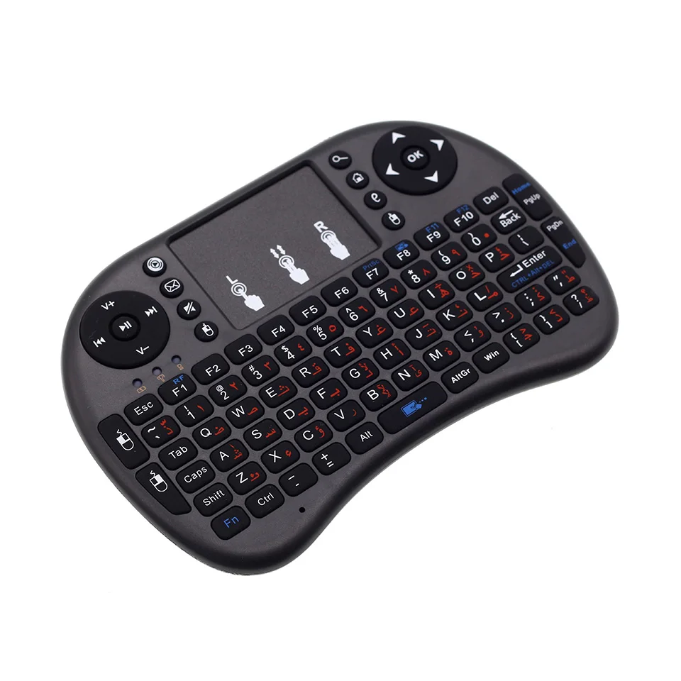 I8 Арабская английская версия i8 + 2 4 ГГц Мини Беспроводная клавиатура Air Mouse TouchPad