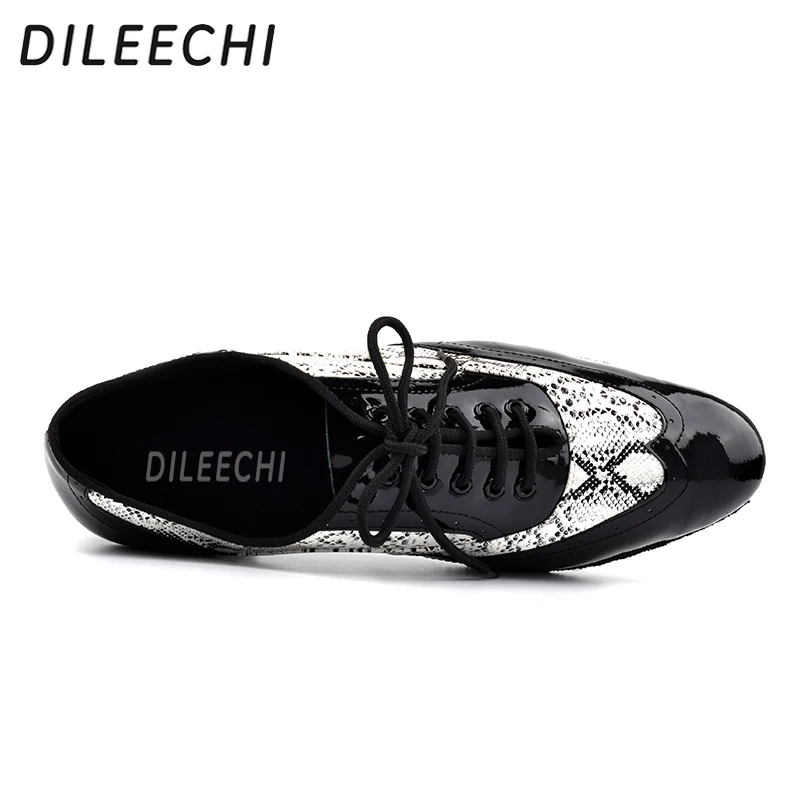 DILEECHI/Мужская обувь из натуральной кожи для латинских танцев мягкая подошва