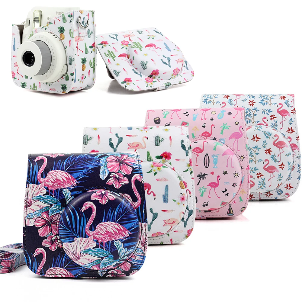 Чехол для Камеры Fujifilm Instax Mini из искусственной кожи с плечевым ремнем для камеры Instax Mini 9 Mini 8 Mini 8