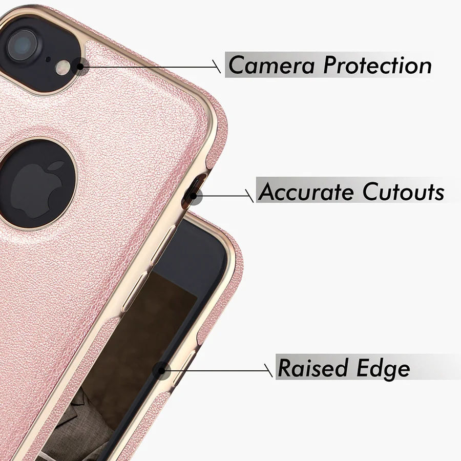 ICHECKEY For iPhone 7 Plus Case Compatible With Magnetic Holder Anti-knock Premium PU Leather Protective Cover |