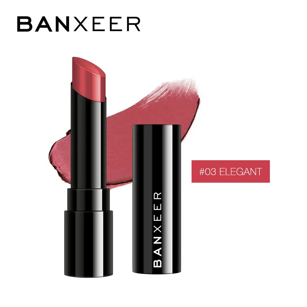 Banxeer губная помада, матовый блеск для губ, макияж, губная помада, стойкая бархатная текстура, Матовая жидкая губная помада, водостойкая косметика - Цвет: 3