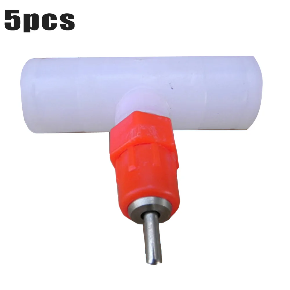 5 шт. Курица Утка Винт В птицы капельная поилка для воды фидерное