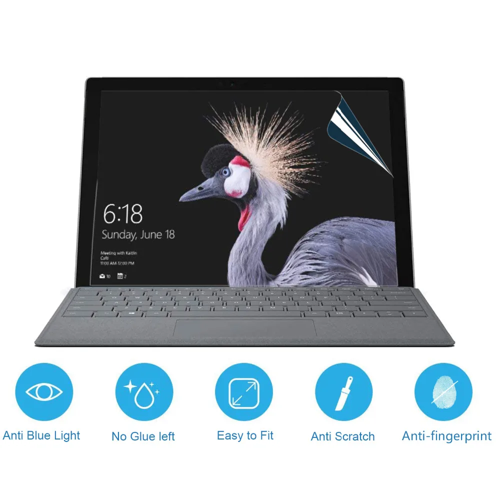 Cartinoe 12 3 дюймов Защитная плёнка для экрана ноутбука microsoft Surface Pro 4 Tablet Anti Blue Light