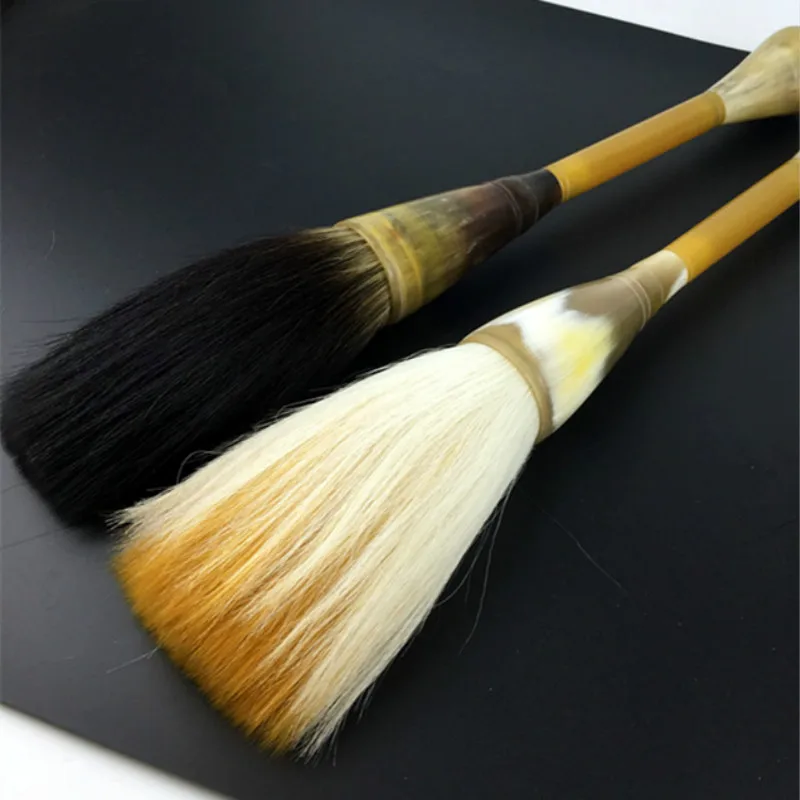 High-grade Chinese Calligraphy Brushes Pen Ox Horn Hopper-shaped Brush Woolen Hair Chinese Painting Brush Scholar's Four Jewels